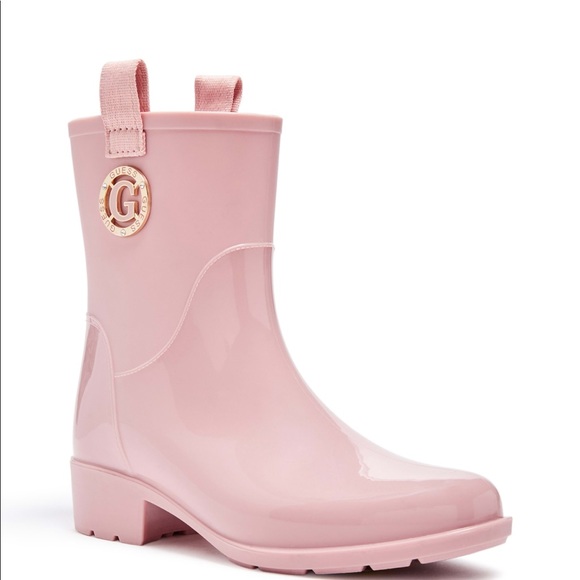 pink guess boots